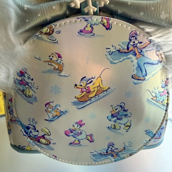 Loungefly Disney Mickey and Friends Snow Mini Backpack and Ears NWT - Picture 6 of 7